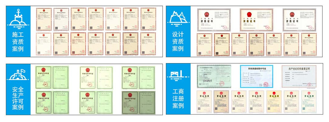 資質(zhì)成功案例
